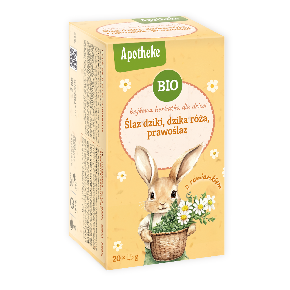HERBATKA BAJKOWA DLA DZIECI - ŚLAZ DZIKI, DZIKA RÓŻA, PRAWOŚLAZ I...