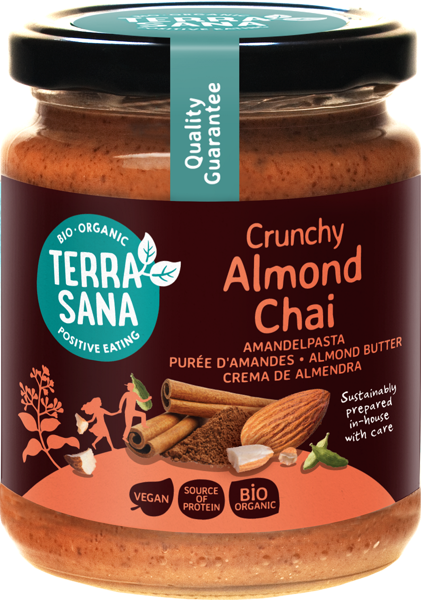 KREM MIGDAŁOWY PIERNIKOWY CRUNCHY BIO 250 g - TERRASANA (PRODUKT SEZONOWY)