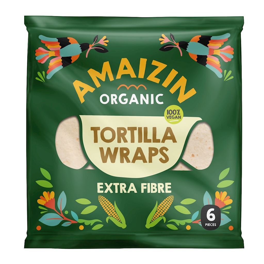 TORTILLA WRAPS Z OTRĘBAMI (ŹRÓDŁO BŁONNIKA POKARMOWEGO) BIO (6...