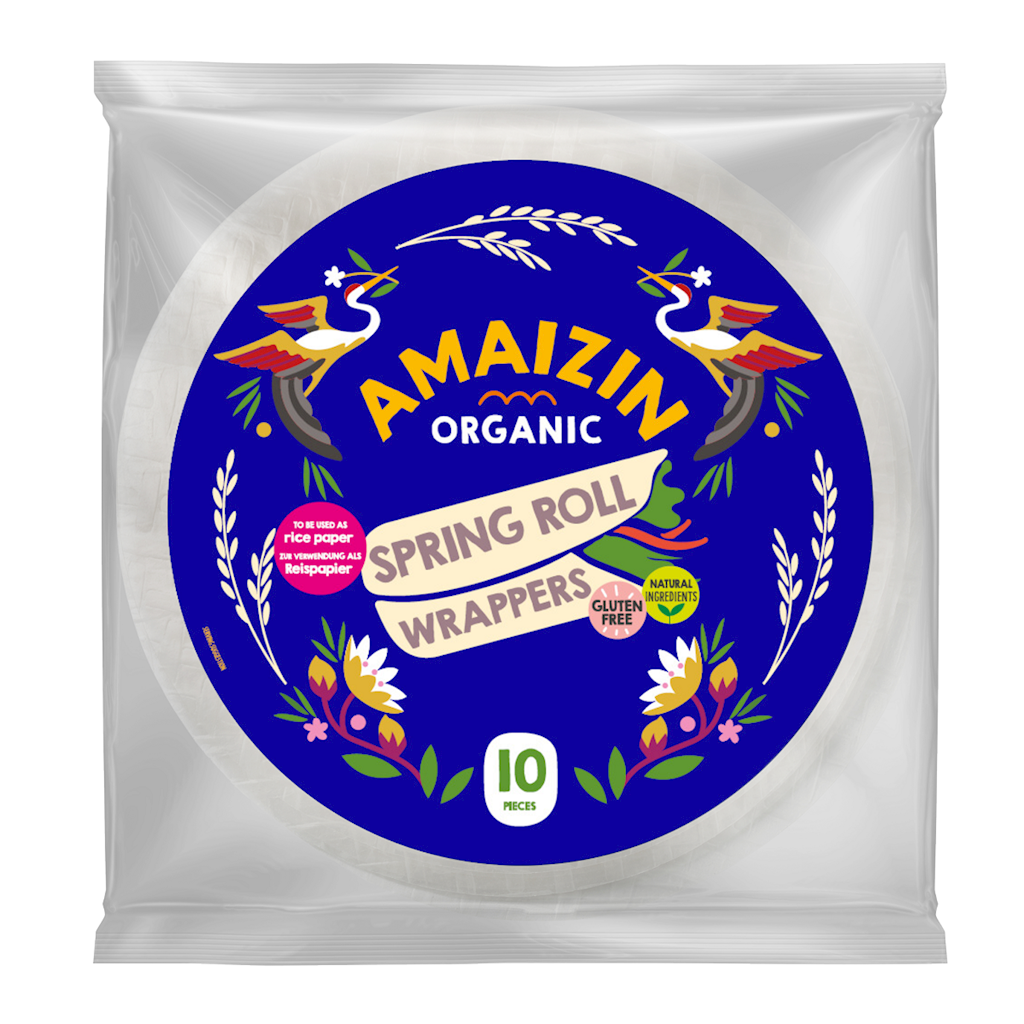 PAPIER NA SPRING ROLLSY I SAJGONKI BEZGLUTENOWY BIO (10 szt.) 100 g...