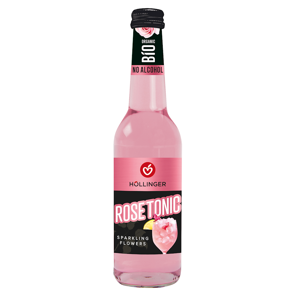 DRINK MUSUJĄCY BEZALKOHOLOWY ROSE TONIC BIO 330 ml - HOLLINGER