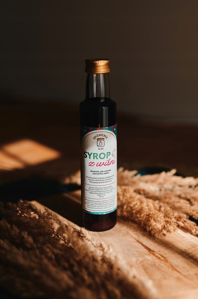 SYROP Z WIŚNI wiśniowy WIŚNIA naturalny 250ml kaszel PREZENT