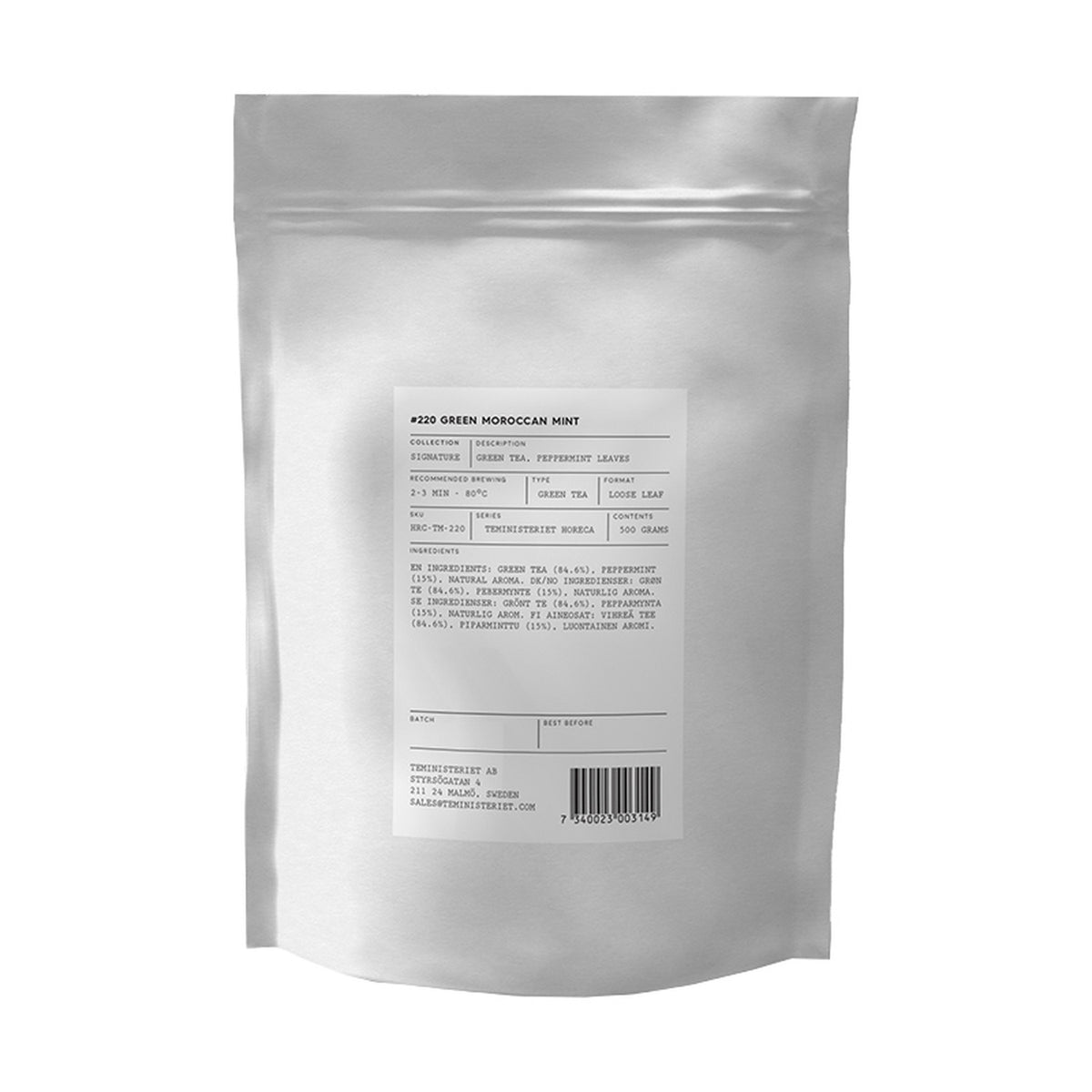 Teministeriet - herbata biała NOTE White Tea Elderflower EKO 75 saszetek