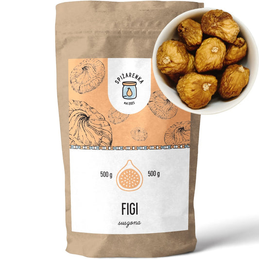 FIGI SUSZONE bez dodatków FIGA Hiszpańskie 500g DUŻA PACZKA