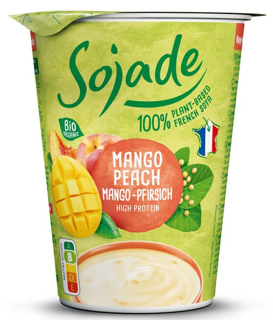 DESER SOJOWY MANGO - BRZOSKWINIA BEZGLUTENOWY BIO 400 g - SOJADE