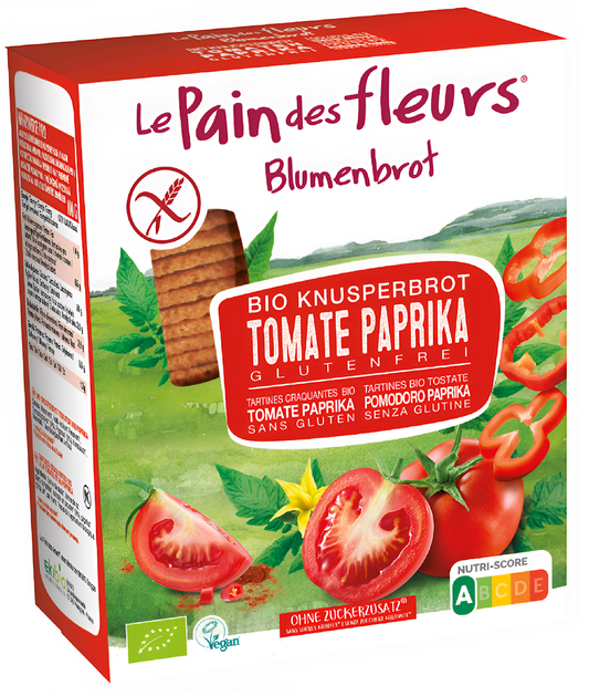PIECZYWO CHRUPKIE POMIDOROWO - PAPRYKOWE BEZGLUTENOWE BIO 150 g - LE...