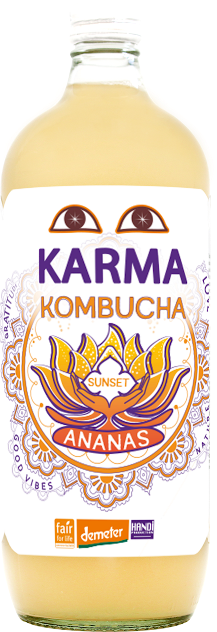 KOMBUCHA Z ANANASEM FAIR FOR LIFE DEMETER BIO 1 L - KARMA