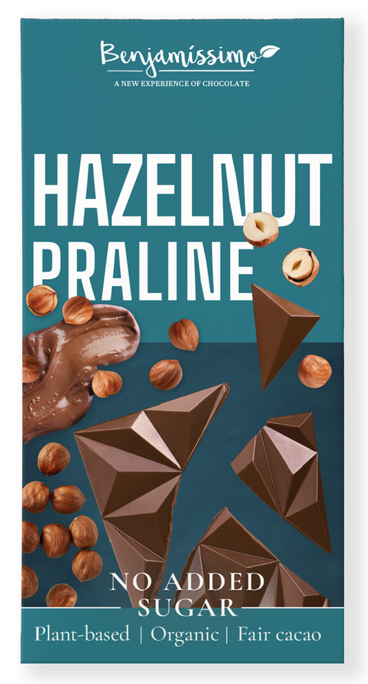 CZEKOLADA Z ORZECHAMI LASKOWYMI BEZ DODATKU CUKRÓW BEZGLUTENOWA BIO 60...