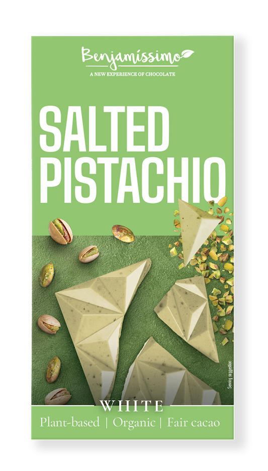 TABLICZKA KAKAOWA PISTACJE - SÓL HIMALAJSKA BEZGLUTENOWA BIO 60 g...