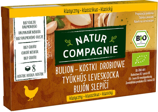 BULION - KOSTKI DROBIOWE BEZ DODATKU CUKRÓW BIO (8 x 11 g) 88 g...