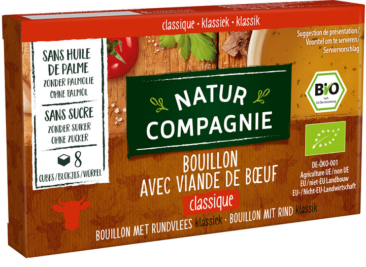 BULION - KOSTKI WOŁOWE BEZ DODATKU CUKRÓW BIO (8 x 12 g) 96 g - NATUR...