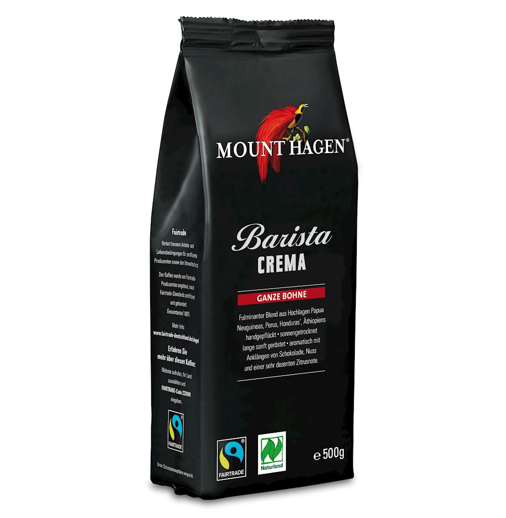 KAWA ZIARNISTA ARABICA 100 % BARISTA CREMA FAIR TRADE BIO 500 g - MOUNT...