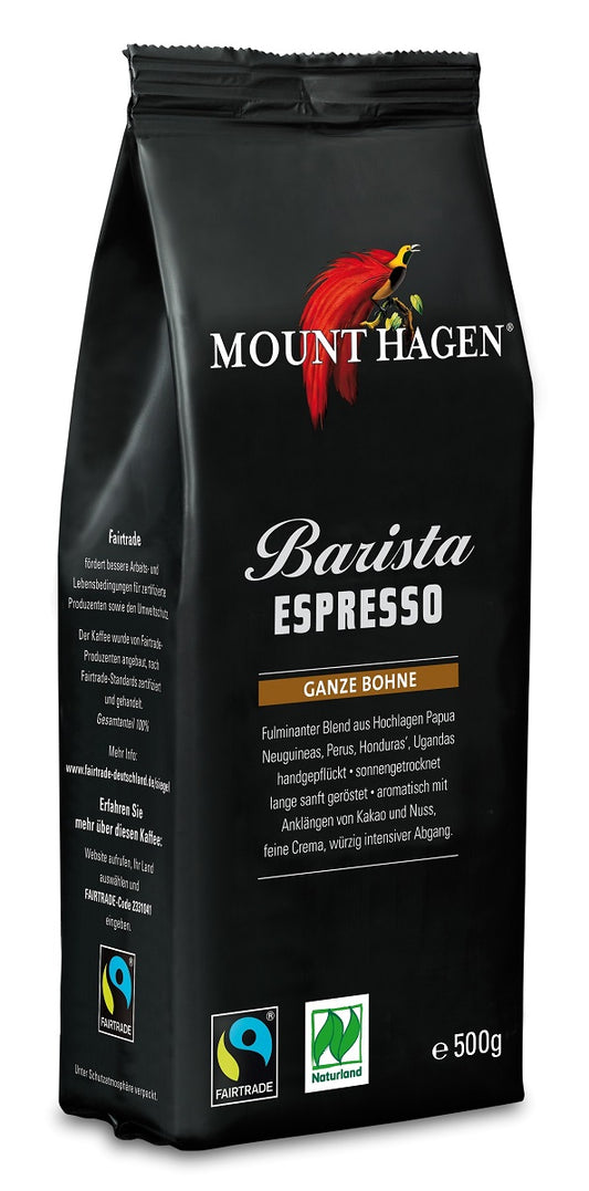 KAWA ZIARNISTA ARABICA/ROBUSTA BARISTA ESPRESSO FAIR TRADE BIO 500 g...