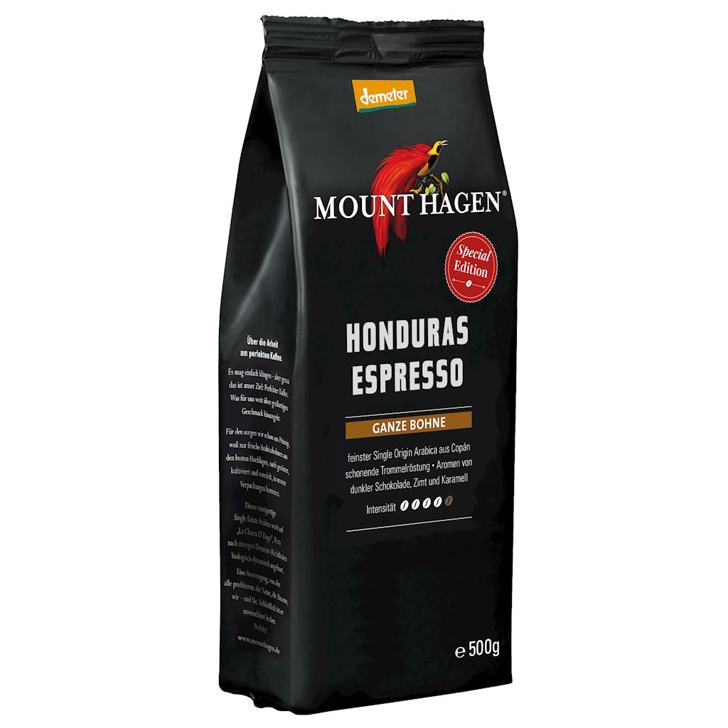 KAWA ZIARNISTA ARABICA 100 % HONDURAS ESPRESSO DEMETER BIO 500 g...