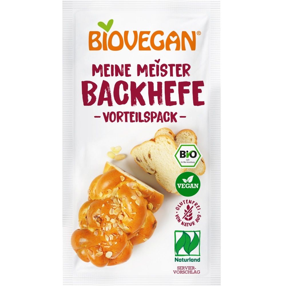 DROŻDŻE SUSZONE BEZGLUTENOWE BIO (3 x 7 g) 21 g - BIOVEGAN