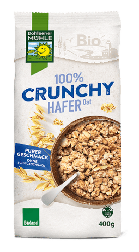 CRUNCHY OWSIANE BIO 400 g - BOHLSENER MUHLE
