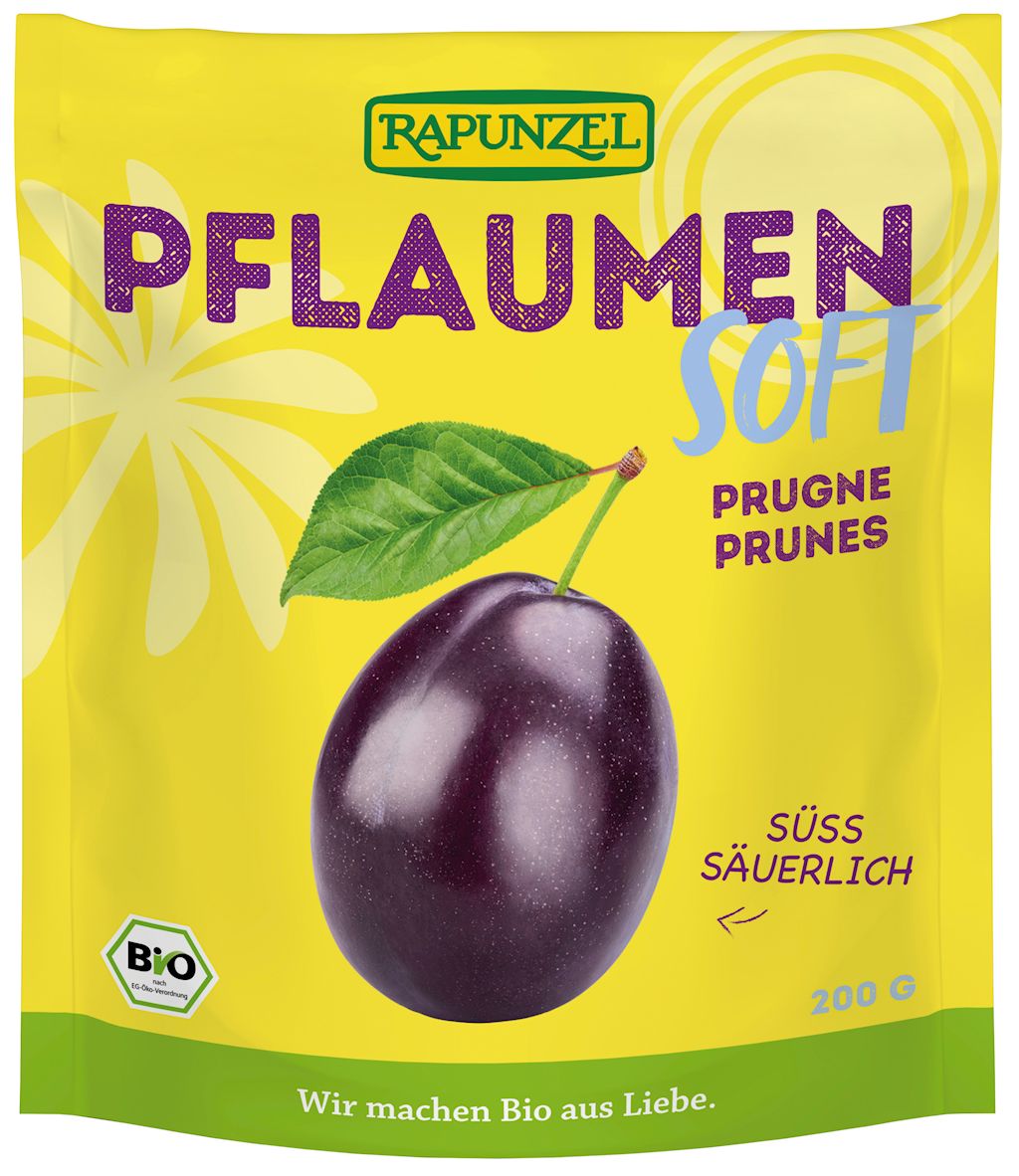 ŚLIWKI SOFT BEZ PESTEK BIO 200 g - RAPUNZEL