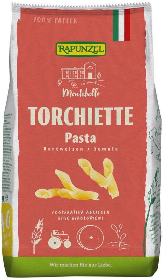 MAKARON (SEMOLINOWY) TORCHIETTE BIO 500 g - RAPUNZEL