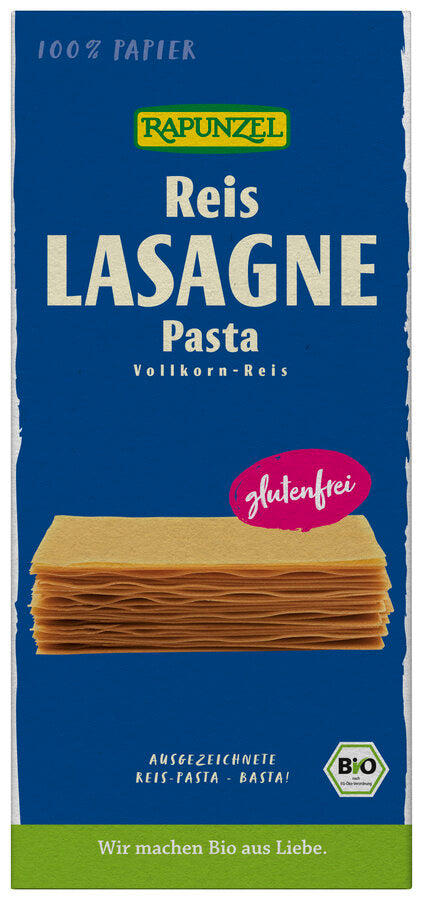 MAKARON (RYŻOWY RAZOWY) LASAGNE BEZGLUTENOWY BIO 250 g - RAPUNZEL