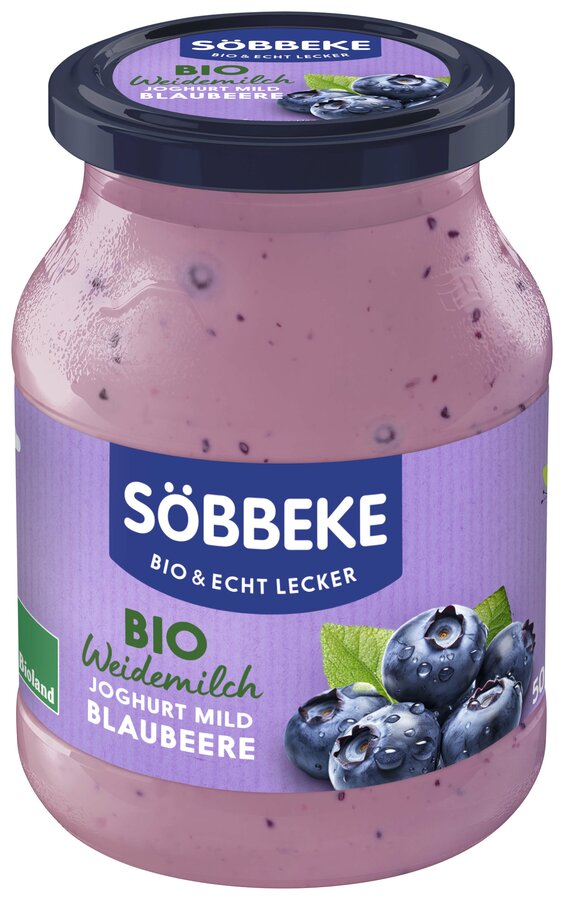 JOGURT KREMOWY JAGODOWY BIO 500 g (SŁOIK) - SOBBEKE