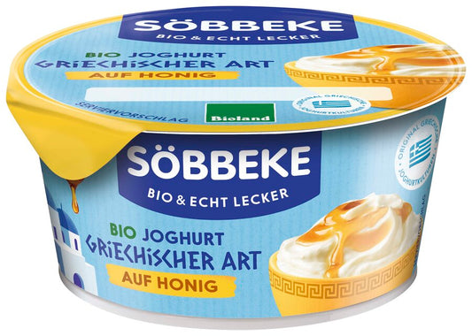 JOGURT TYPU GRECKIEGO Z MIODEM BIO 150 g - SOBBEKE