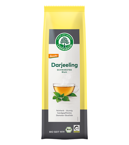 HERBATA CZARNA LIŚCIASTA DARJEELING DEMETER BIO 75 g - LEBENSBAUM