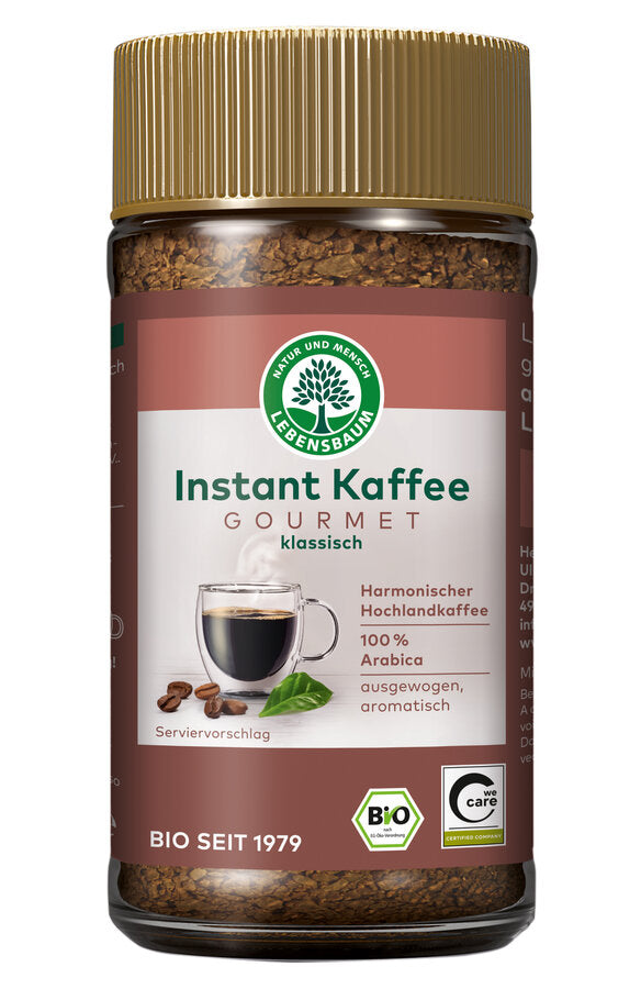 KAWA ROZPUSZCZALNA LIOFILIZOWANA ARABICA GOURMET 100 % BIO 100 g...