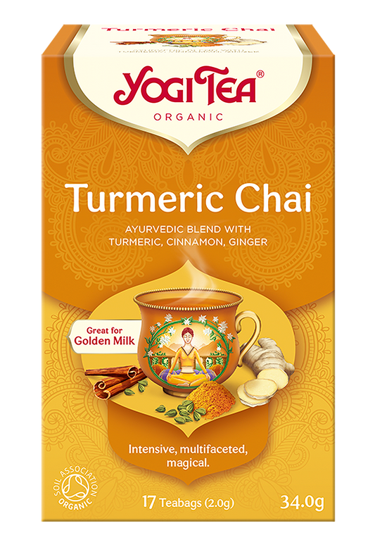 HERBATKA ZŁOTY CHAI Z KURKUMĄ (TURMERIC CHAI) BIO (17 x 2 g) 34 g...