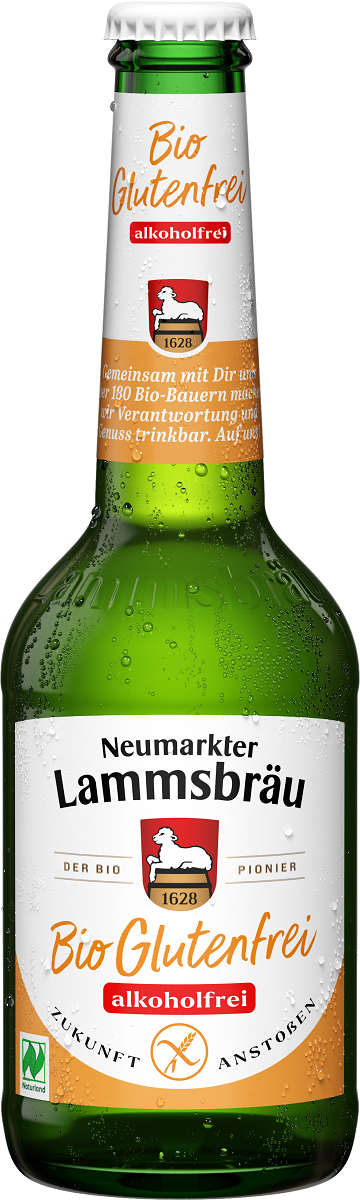 PIWO BEZALKOHOLOWE BEZGLUTENOWE BIO 330 ml - NEUMARKTER LAMMSBRAU