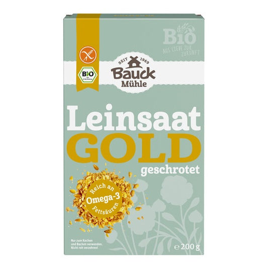 LEN ZŁOTY MIELONY BEZGLUTENOWY BIO 200 g - BAUCK MUHLE