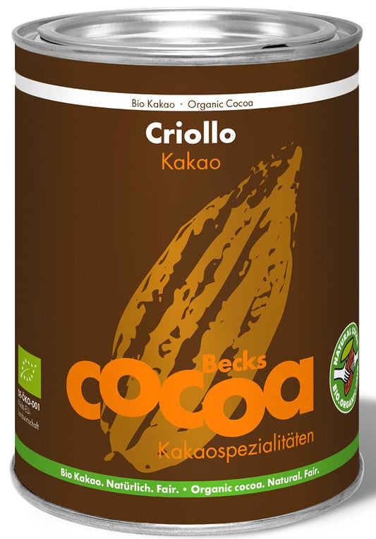 KAKAO CRIOLLO SPROSZKOWANE ODTŁUSZCZONE BEZGLUTENOWE BIO 200 g - BECKS...
