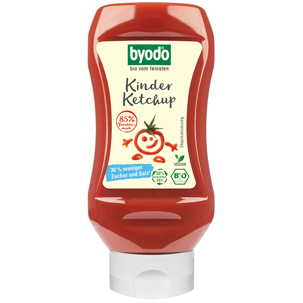 KETCHUP DLA DZIECI BEZGLUTENOWY BIO 300 ml - BYODO