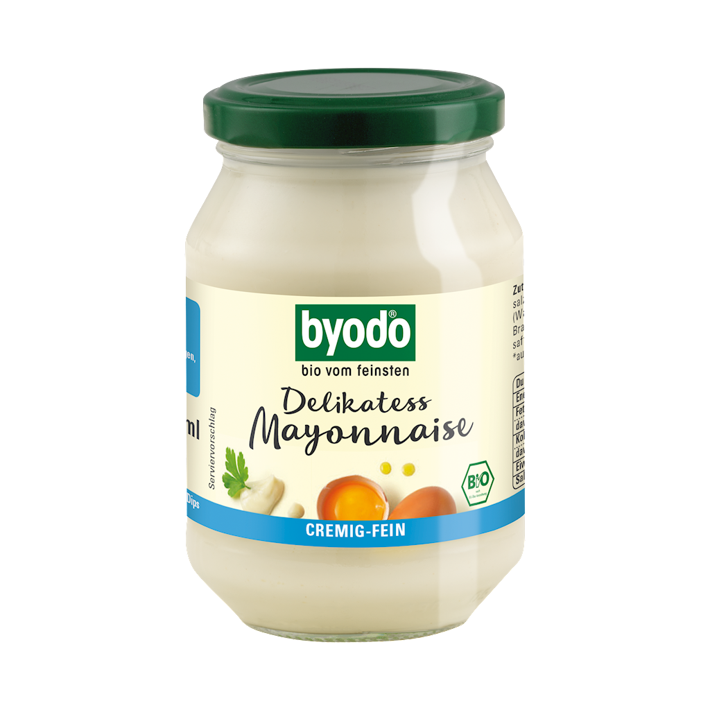 MAJONEZ JAJECZNY DELIKATNY BEZGLUTENOWY BIO 250 ml - BYODO