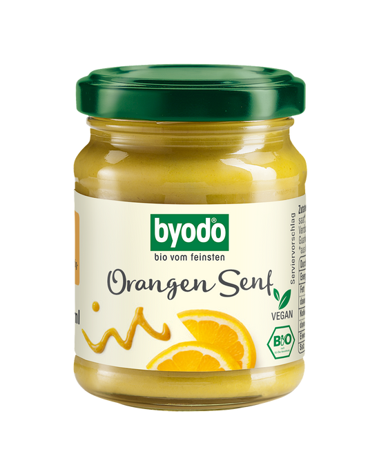 SOS MUSZTARDOWO - POMARAŃCZOWY BEZGLUTENOWY BIO 125 ml - BYODO