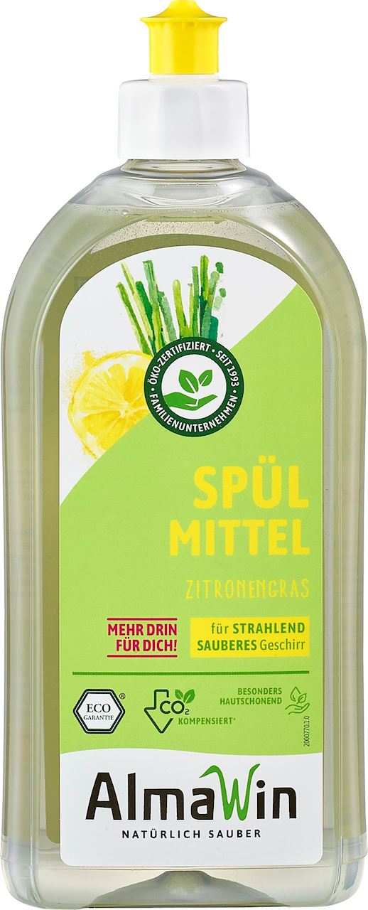 PŁYN DO MYCIA NACZYŃ TRAWA CYTRYNOWA (KONCENTRAT) ECO 500 ml - ALMAWIN