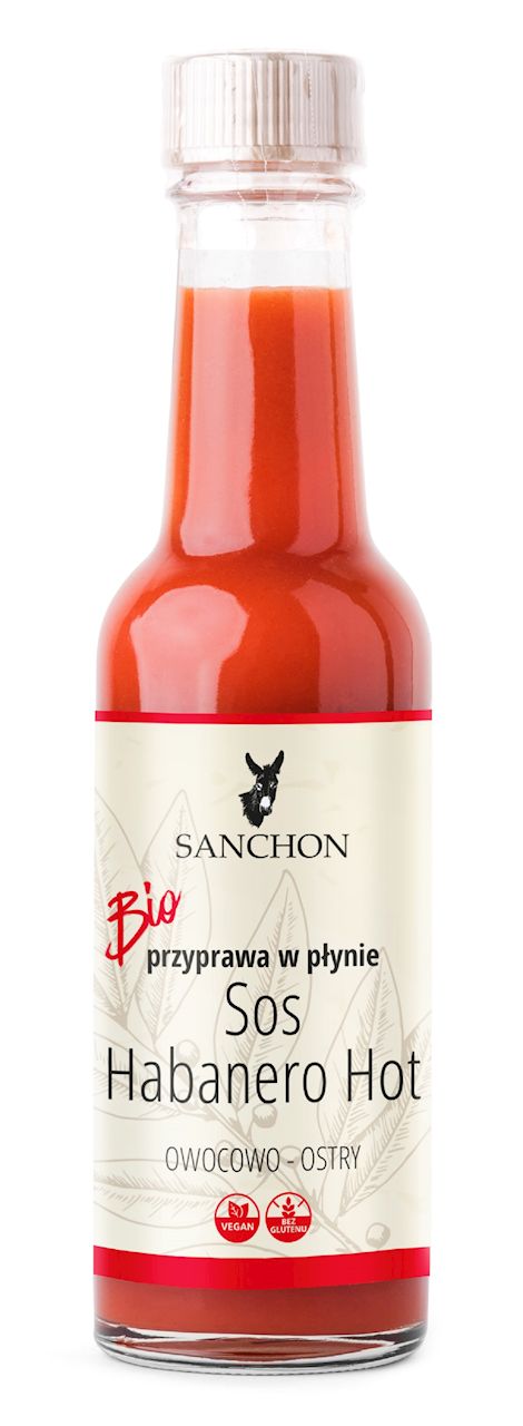 PRZYPRAWA WEGAŃSKA W PŁYNIE HABANERO HOT BEZGLUTENOWA BIO 140 ml...