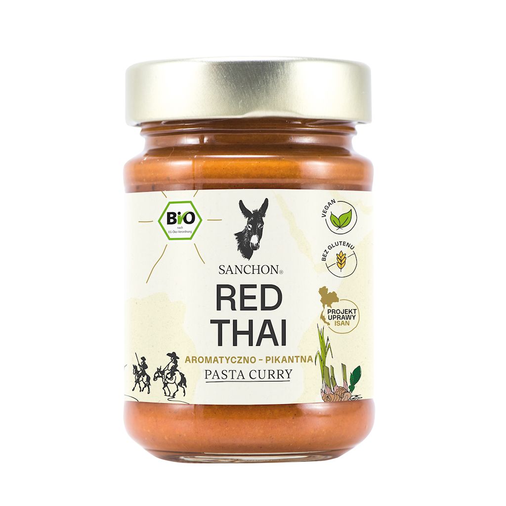 PASTA CURRY RED THAI BEZGLUTENOWA BIO 190 g - SANCHON