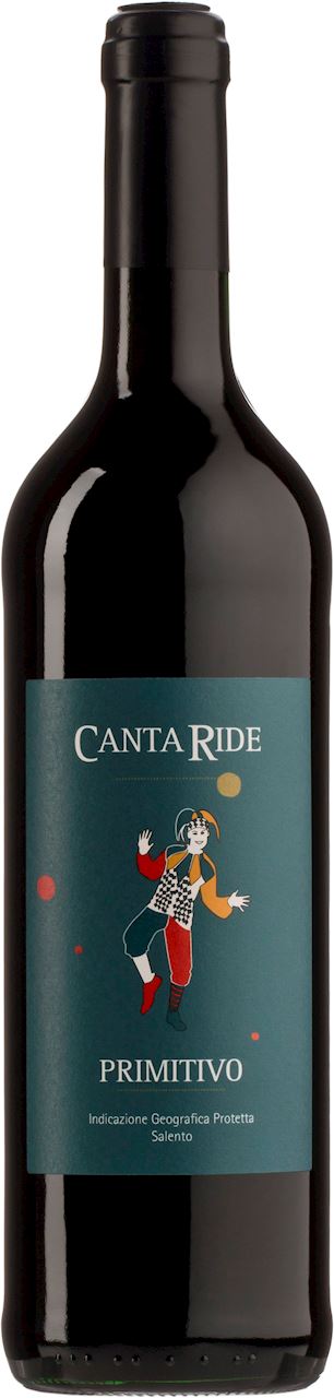 WINO CZERWONE WYTRAWNE PRIMITIVO BIO 0,75 L (WŁOCHY) - CANTA RIDE