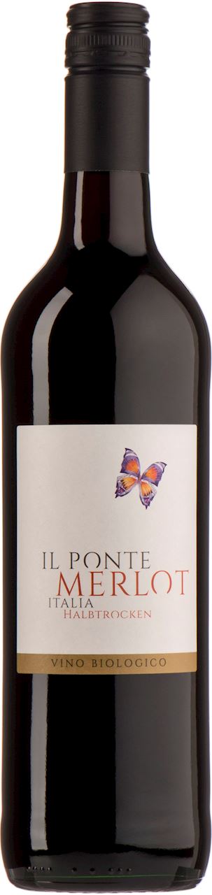 WINO CZERWONE PÓŁWYTRAWNE BIO 0,75 L (WŁOCHY) - IL PONTE