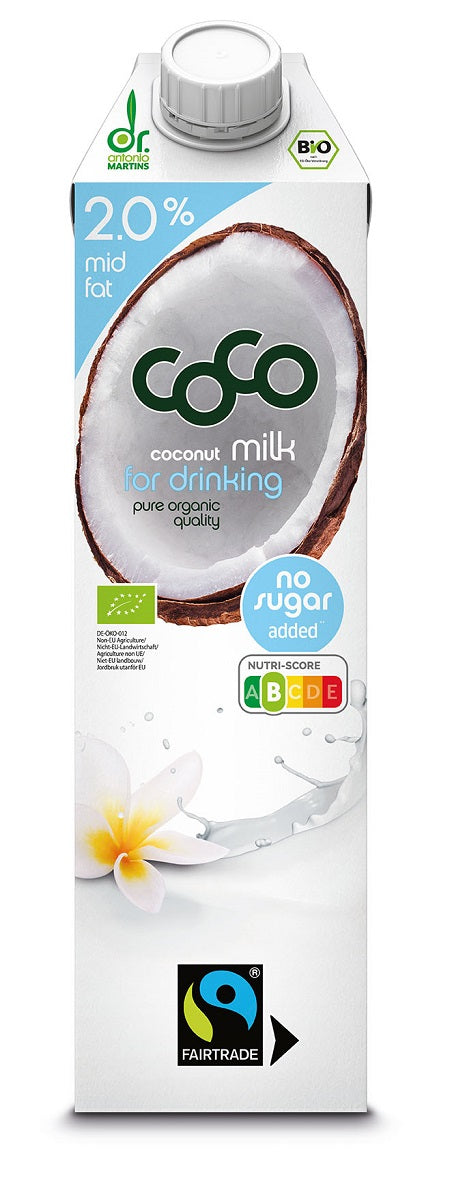 COCONUT MILK - NAPÓJ KOKOSOWY DO PICIA 2 % TŁUSZCZU BEZ DODATKU...