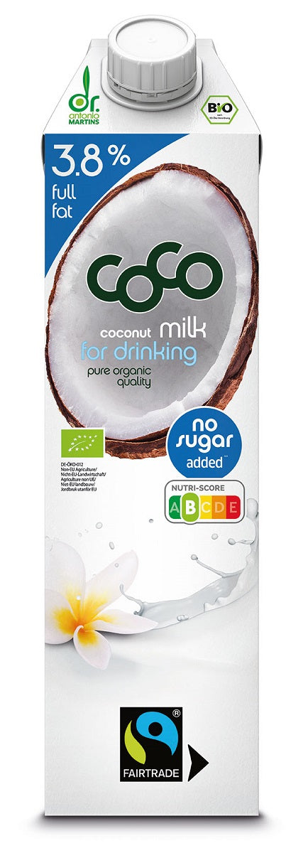 COCONUT MILK - NAPÓJ KOKOSOWY DO PICIA 3,8 % TŁUSZCZU BEZ DODATKU...