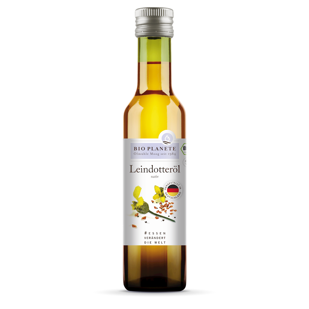 OLEJ Z LNIANKI (RYDZOWY) TŁOCZONY NA ZIMNO BIO 250 ml - BIO PLANETE