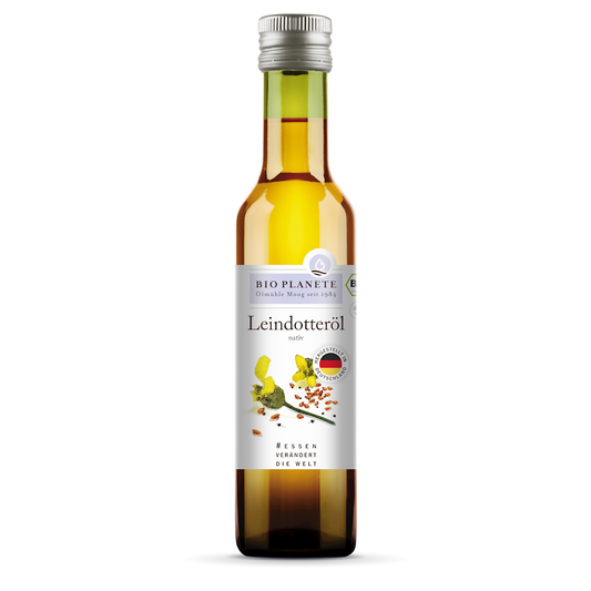 OLEJ Z LNIANKI (RYDZOWY) TŁOCZONY NA ZIMNO BIO 250 ml - BIO PLANETE
