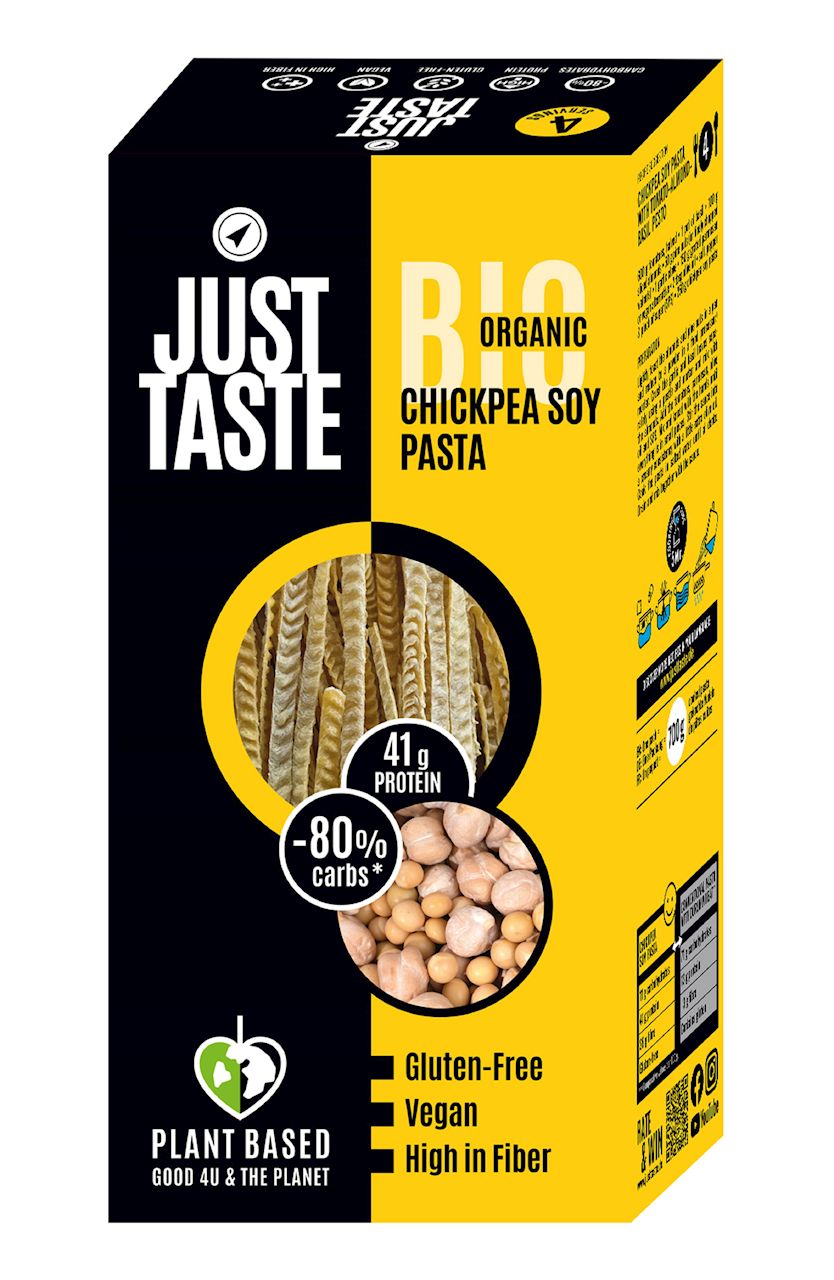 MAKARON PROTEINOWY (Z SOI I CIECIERZYCY) FETTUCCINE BEZGLUTENOWY BIO...