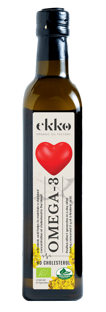 OMEGA-3 - MIESZANKA Z OLEJEM LNIANYM BIO 500 ml - EKKO
