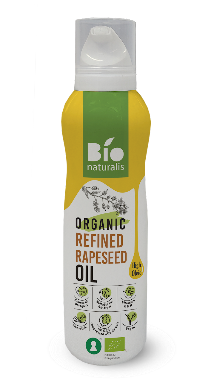 OLEJ RZEPAKOWY (SPRAY) TŁOCZONY NA ZIMNO OMEGA-3 BIO 200 ml - EKKO...