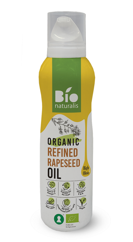 OLEJ RZEPAKOWY (SPRAY) TŁOCZONY NA ZIMNO OMEGA-3 BIO 200 ml - EKKO...