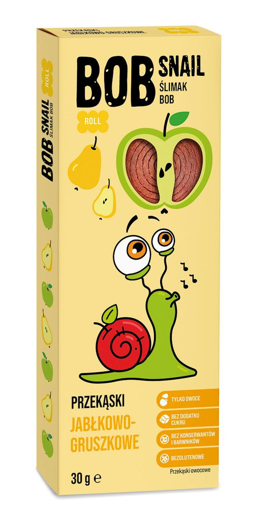 PRZEKĄSKA ROLL JABŁKO - GRUSZKA BEZ DODATKU CUKRÓW BEZGLUTENOWA 30 g...