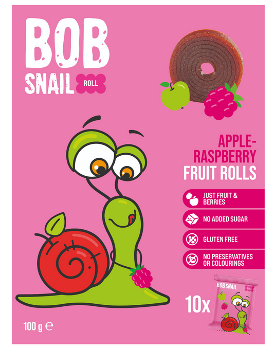 PRZEKĄSKI ROLL JABŁKO - MALINA BEZ DODATKU CUKRÓW BEZGLUTENOWE 100 g...