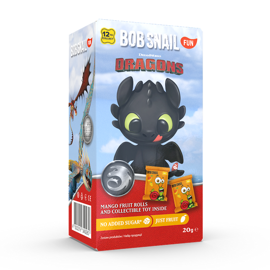 PRZEKĄSKA EAT & PLAY MANGO Z BRELOKIEM BEZGLUTENOWA 20 g - BOB SNAIL